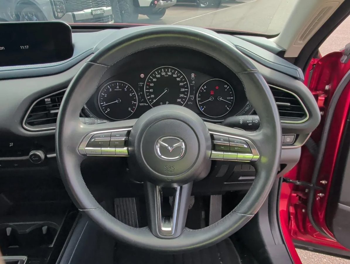 2020 Mazda CX-30 DM2W7A G20 SKYACTIV-Drive Evolve Wagon $24,990 Excluding Government Charges ~$77 Cost to fill at $1.50/L ~784km Average per tank Fuel Type Petrol Fuel Efficiency 6.5L / 100km Transmission Automatic Odometer 50,974 kms Used Vehicle $24,990