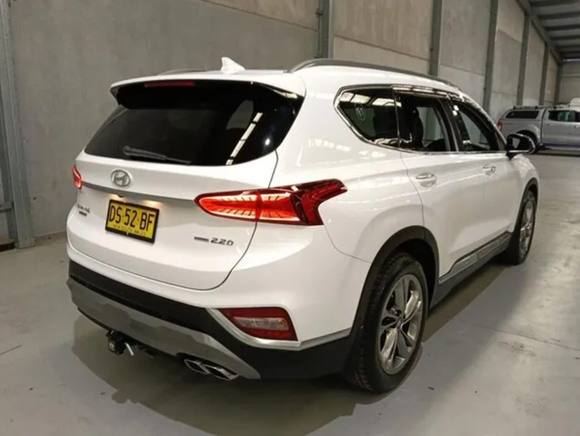 2018 Hyundai Santa Fe TM MY19 Highlander White 8 Speed Sports Automatic Wagon
