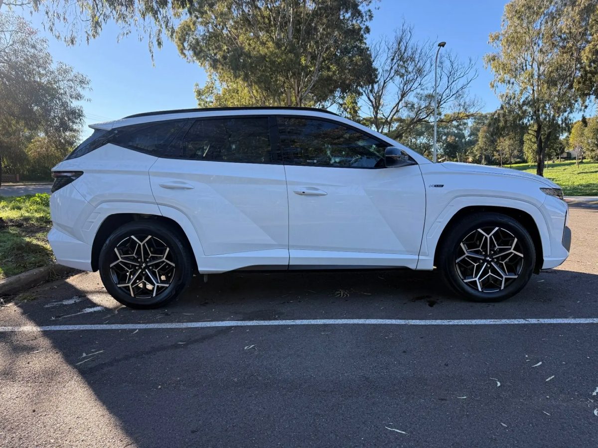 2023 Hyundai Tucson NX4.V2 MY24 Elite AWD N Line White 8 Speed Sports Automatic Wagon