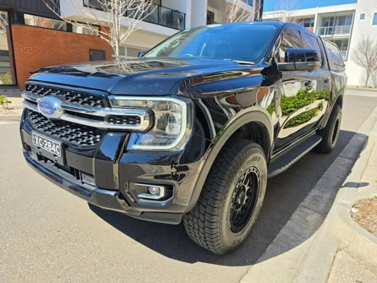 2023 Ford Ranger PY 2024.00MY XLT Pick-up Double Cab FullTime 4WD DR Black 10 Speed Sports Automatic