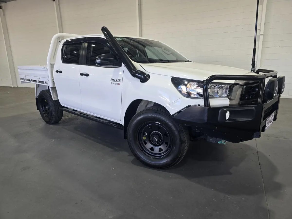2022 Toyota Hilux GUN136R SR Double Cab 4x2 Hi-Rider Glacier White 6 Speed Manual Utility