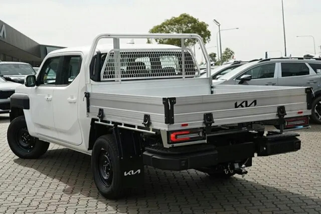 2025 Kia Tasman TK MY26 S Double Cab 4x4 Clear White 8 Speed Sports Automatic Cab Chassis