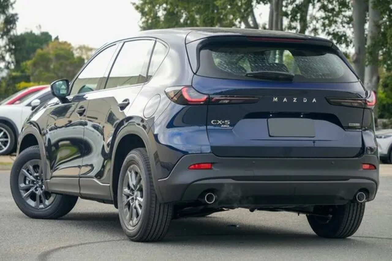 2026 Mazda CX-5 KM0HA0 G25 SKYACTIV-Drive i-ACTIV AWD Evolve Navy Blue 6 Speed Sports Automatic