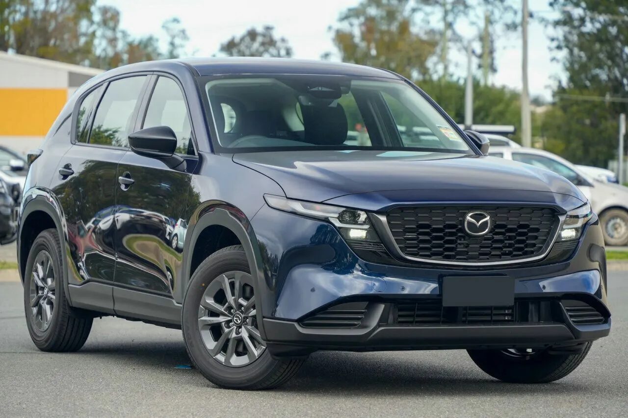 2026 Mazda CX-5 KM0HA0 G25 SKYACTIV-Drive i-ACTIV AWD Evolve Navy Blue 6 Speed Sports Automatic