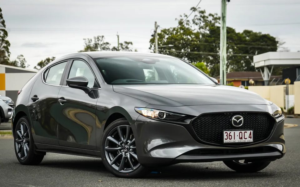 2025 Mazda 3 BP2H7A G20 SKYACTIV-Drive Evolve Machine Grey 6 Speed Sports Automatic Hatchback