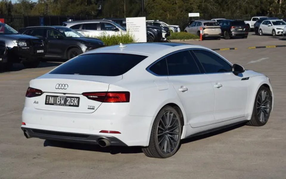 2017 Audi A5 F5 MY18 2.0 TFSI Quattro S Tronic Sprt Carrara White 7 Speed Auto Dual Clutch Coupe