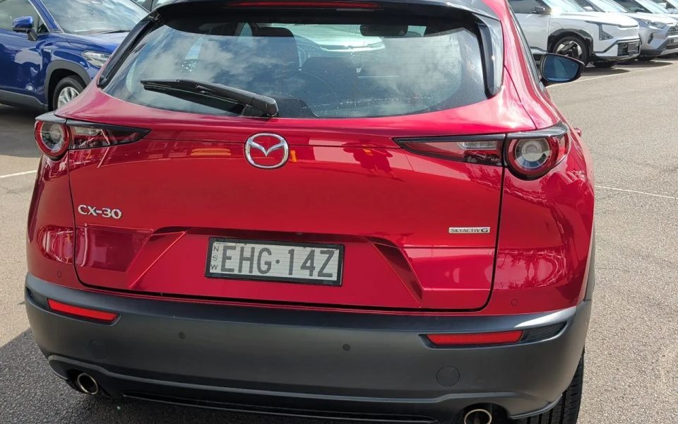 2020 Mazda CX-30 DM2W7A G20 SKYACTIV-Drive Evolve Wagon $24,990 Excluding Government Charges ~$77 Cost to fill at $1.50/L ~784km Average per tank Fuel Type Petrol Fuel Efficiency 6.5L / 100km Transmission Automatic Odometer 50,974 kms Used Vehicle $24,990
