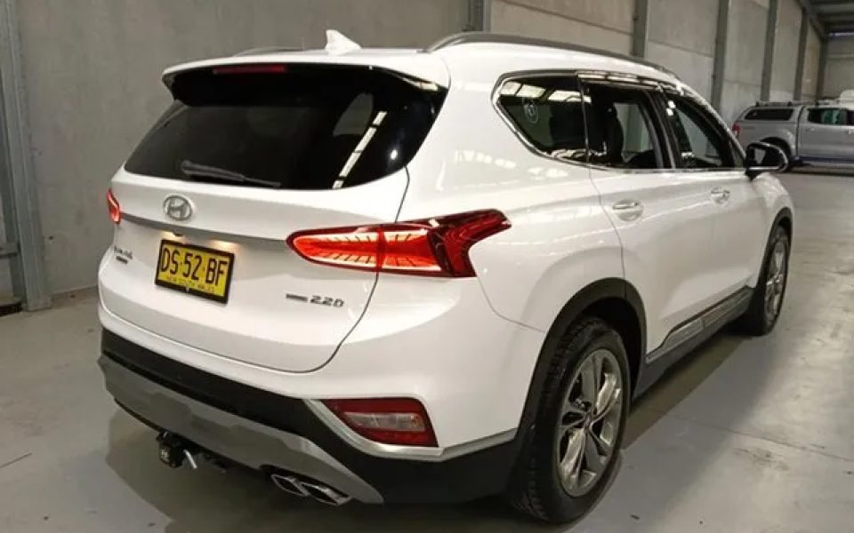 2018 Hyundai Santa Fe TM MY19 Highlander White 8 Speed Sports Automatic Wagon