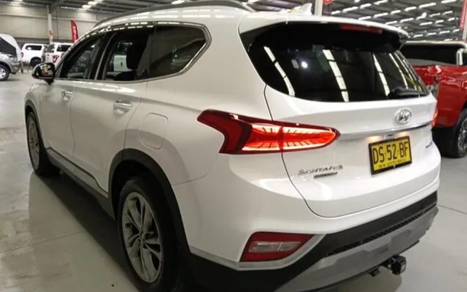 2018 Hyundai Santa Fe TM MY19 Highlander White 8 Speed Sports Automatic Wagon
