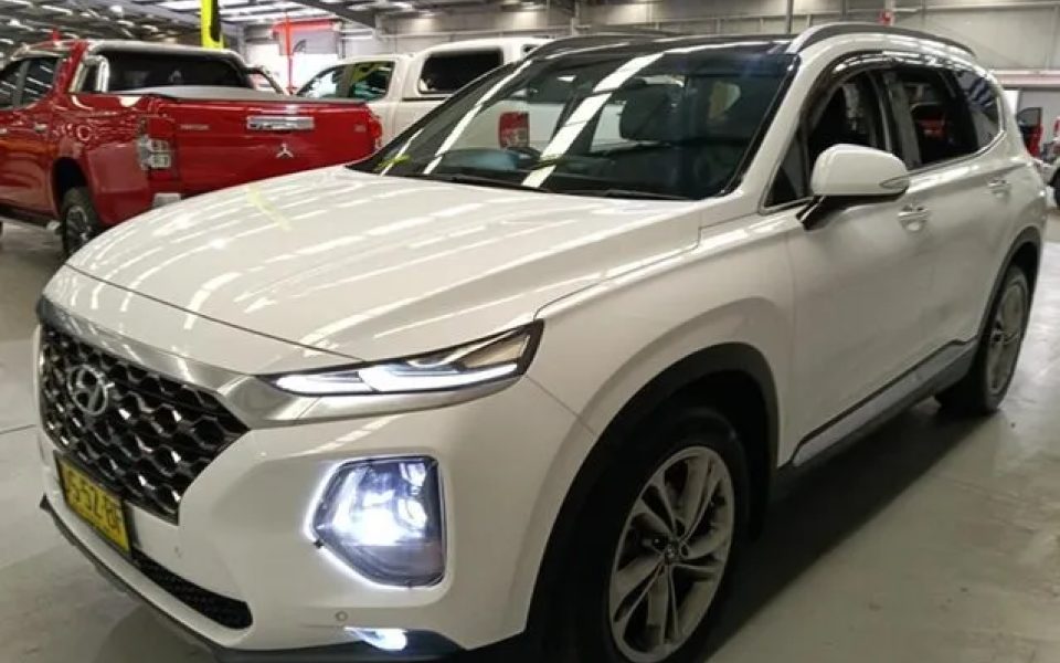 2018 Hyundai Santa Fe TM MY19 Highlander White 8 Speed Sports Automatic Wagon