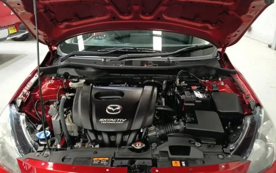 2015 Mazda 2 DJ2HAA Genki SKYACTIV-Drive Burgundy 6 Speed Sports Automatic Hatchback