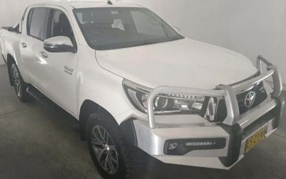 2019 Toyota Hilux GUN126R SR5 Double Cab White 6 Speed Sports Automatic Utility