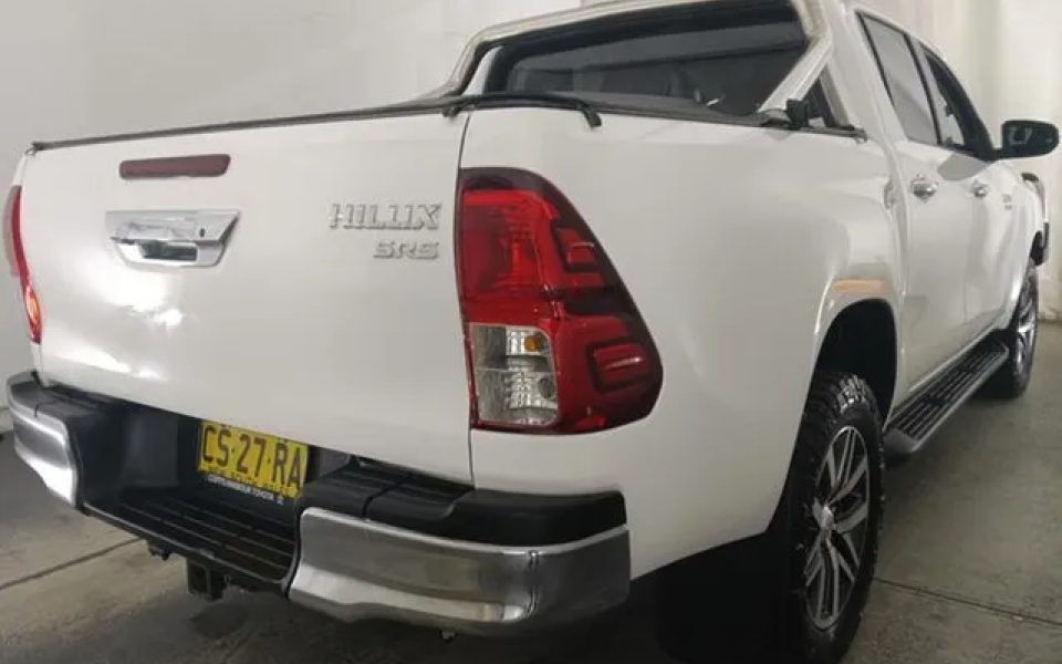 2019 Toyota Hilux GUN126R SR5 Double Cab White 6 Speed Sports Automatic Utility
