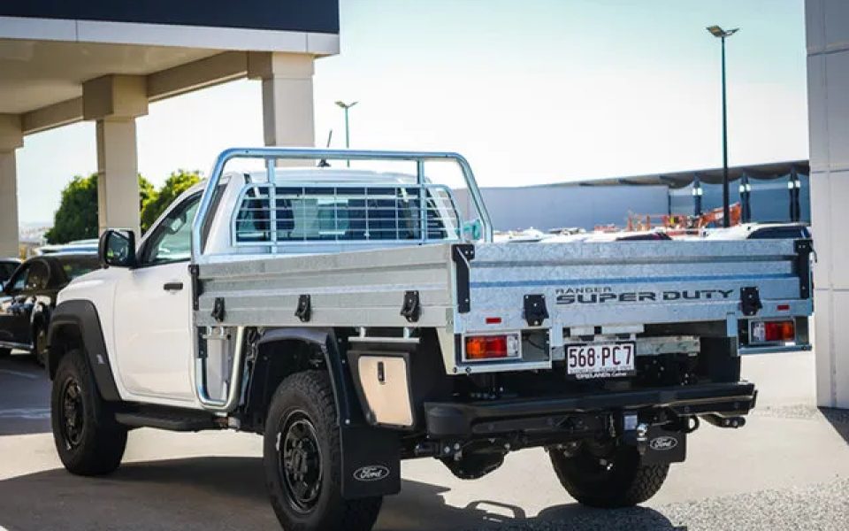 2025 Ford Ranger Super Duty PY 2026.00MY FullTime 4WD DR White 10 Speed Sports Automatic Cab Chassis
