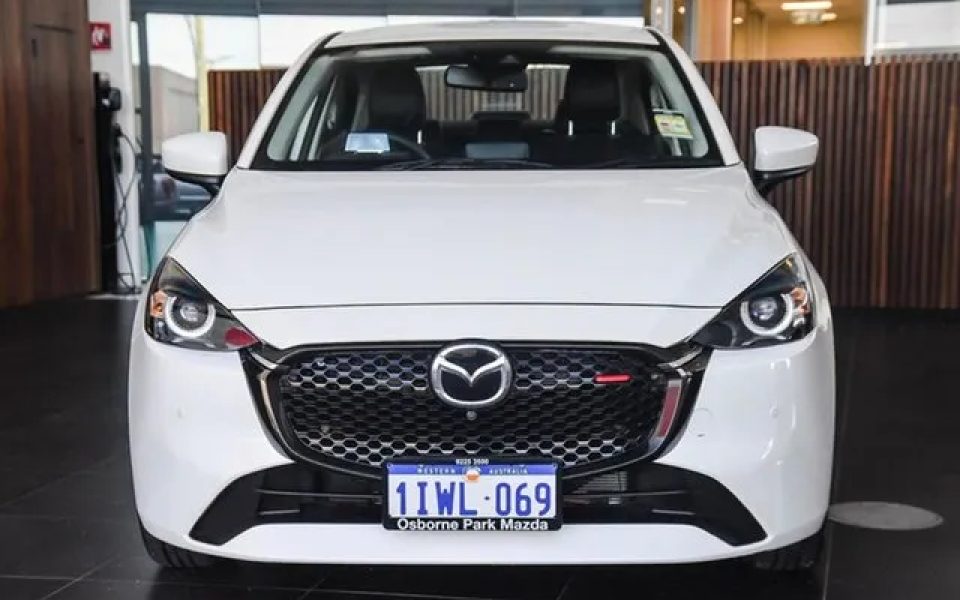 2025 Mazda 2 DL2SAA G15 SKYACTIV-Drive GT Snowflake White Pearl 6 Speed Sports Automatic Sedan