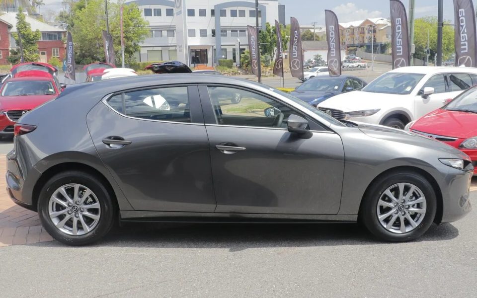 2026 Mazda 3 BP2H7A G20 SKYACTIV-Drive Pure Machine Grey 6 Speed Sports Automatic Hatchback