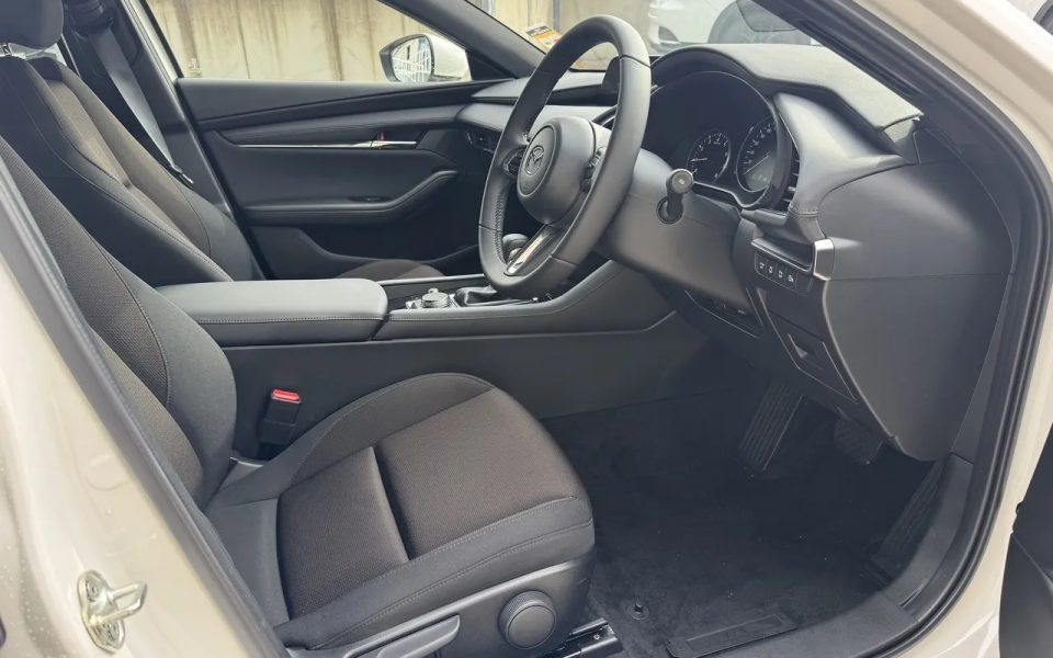 2026 Mazda 3 BP2H7A G20 SKYACTIV-Drive Evolve Snowflake White Pearl 6 Speed Sports Automatic