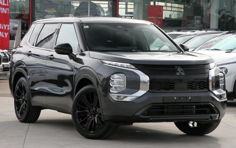 2026 Mitsubishi Outlander ZM MY26 Black Edition 2WD Graphite Grey 8 Speed Constant Variable Wagon