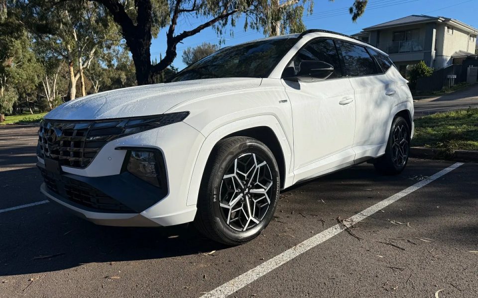 2023 Hyundai Tucson NX4.V2 MY24 Elite AWD N Line White 8 Speed Sports Automatic Wagon