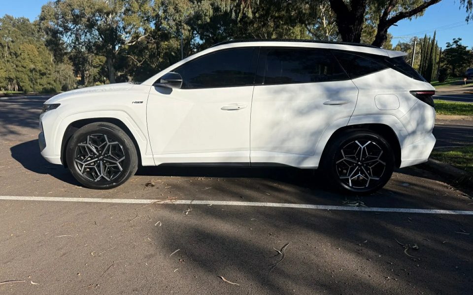 2023 Hyundai Tucson NX4.V2 MY24 Elite AWD N Line White 8 Speed Sports Automatic Wagon