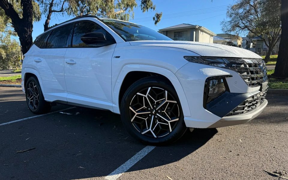 2023 Hyundai Tucson NX4.V2 MY24 Elite AWD N Line White 8 Speed Sports Automatic Wagon