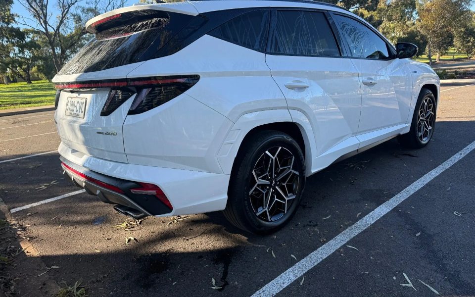 2023 Hyundai Tucson NX4.V2 MY24 Elite AWD N Line White 8 Speed Sports Automatic Wagon