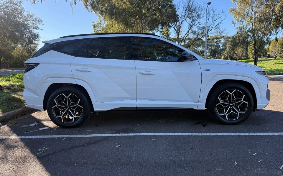 2023 Hyundai Tucson NX4.V2 MY24 Elite AWD N Line White 8 Speed Sports Automatic Wagon