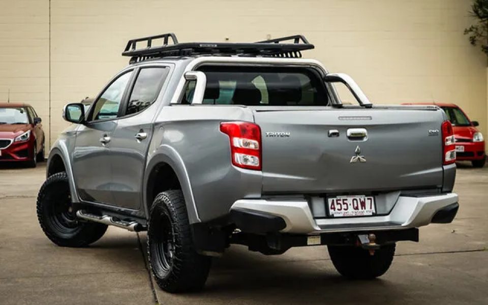 2016 Mitsubishi Triton MQ MY16 GLS Double Cab Grey 5 Speed Sports Automatic Utility