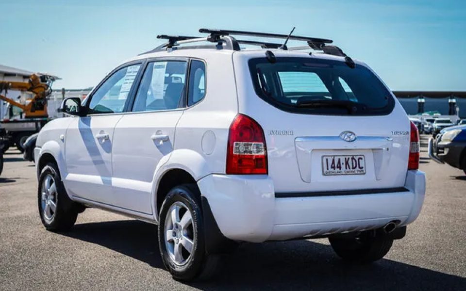 2006 Hyundai Tucson JM City White 4 Speed Sports Automatic Wagon