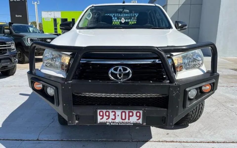 2018 Toyota Hilux GUN126R SR Double Cab White 6 Speed Manual Utility
