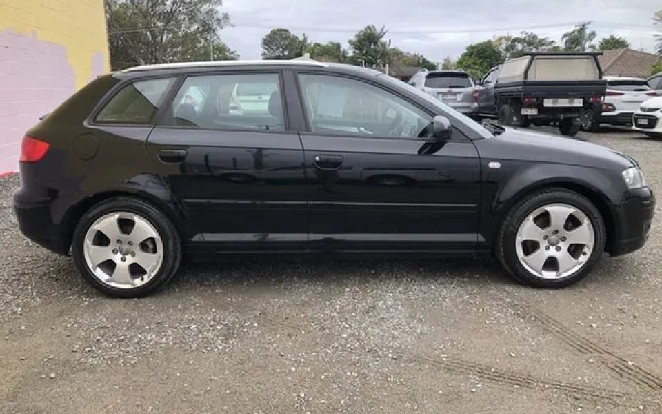 2006 Audi A3 8P Ambition Sportback Black 6 Speed Manual Hatchback