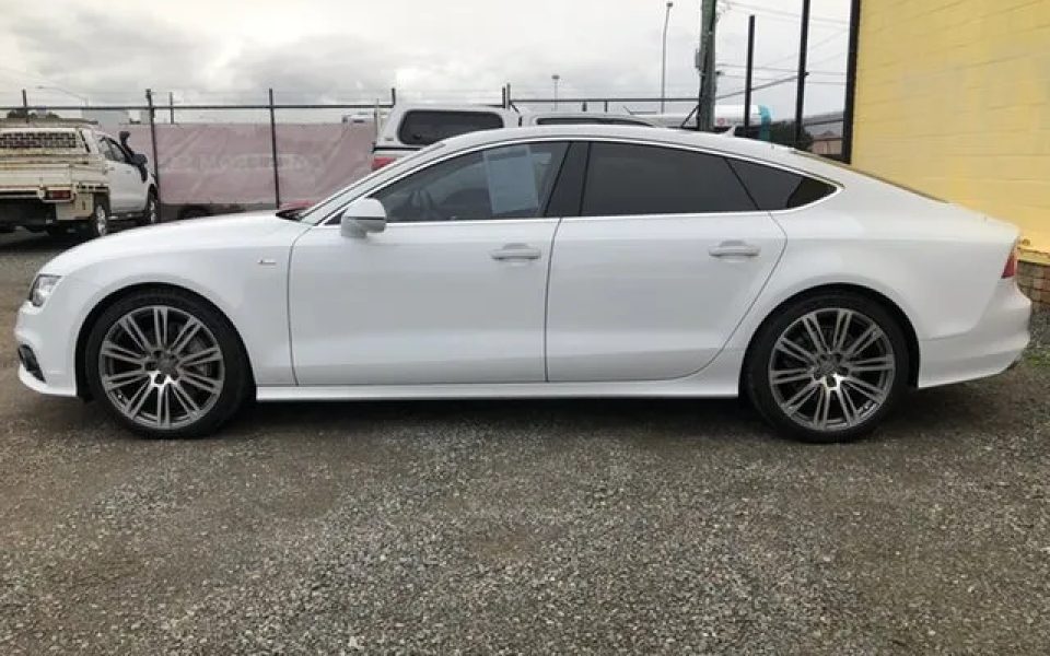 2013 Audi A7 4G MY14 Bi-Turbo Sportback Tiptronic Quattro White 8 Speed Sports Automatic Hatchback