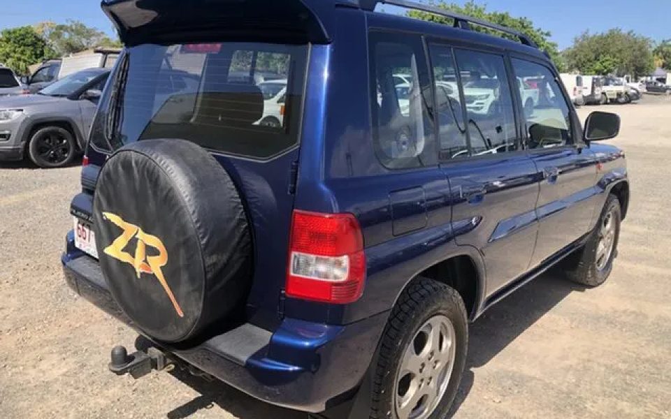 2001 Mitsubishi Pajero IO QA MY2002 ZR Blue 4 Speed Automatic Wagon