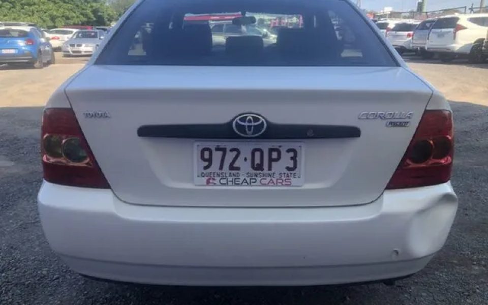2006 Toyota Corolla ZZE122R 5Y Ascent White 4 Speed Automatic Sedan