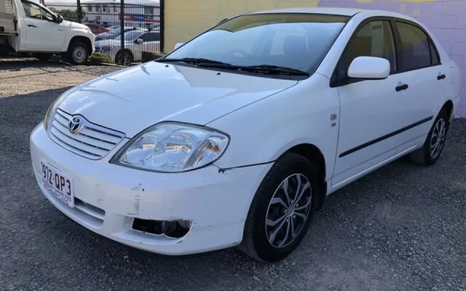 2006 Toyota Corolla ZZE122R 5Y Ascent White 4 Speed Automatic Sedan