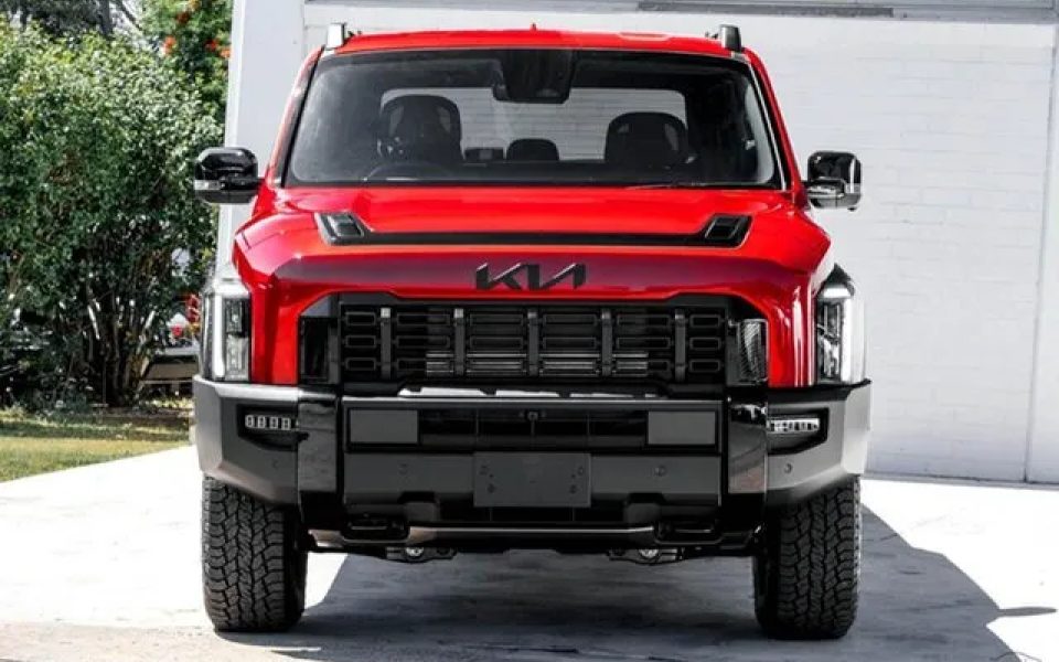 2026 Kia Tasman TK MY26 X-Pro Pick-up Double Cab 4x4 Runway Red 8 Speed Sports Automatic Utility