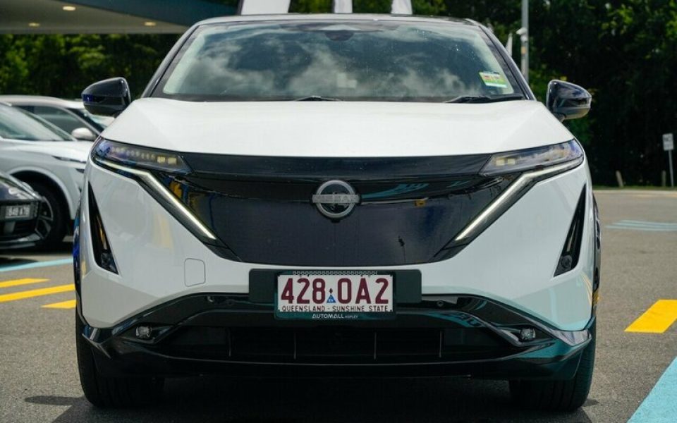 2025 Nissan Ariya Evolve e-4ORCE Wagon (White Pearl) Demo Car