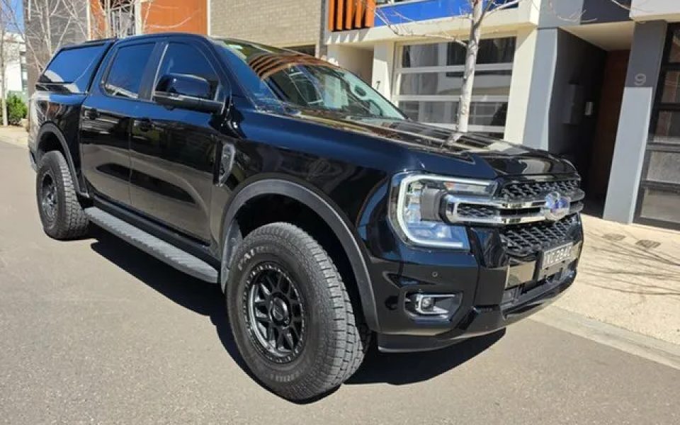 2023 Ford Ranger PY 2024.00MY XLT Pick-up Double Cab FullTime 4WD DR Black 10 Speed Sports Automatic
