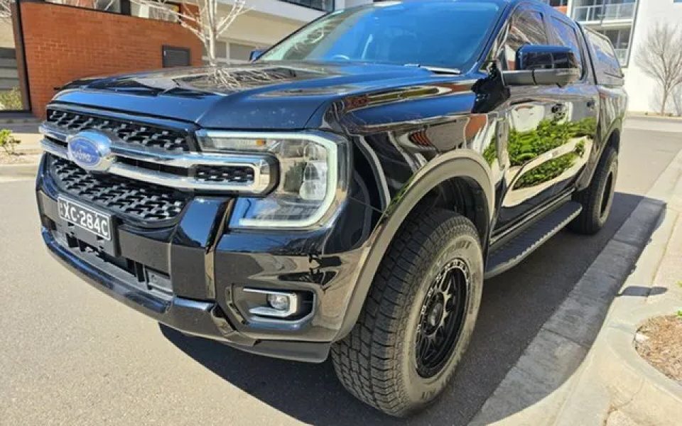 2023 Ford Ranger PY 2024.00MY XLT Pick-up Double Cab FullTime 4WD DR Black 10 Speed Sports Automatic