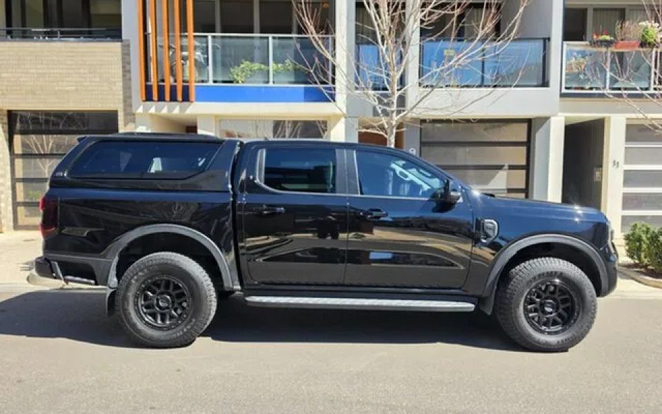 2023 Ford Ranger PY 2024.00MY XLT Pick-up Double Cab FullTime 4WD DR Black 10 Speed Sports Automatic