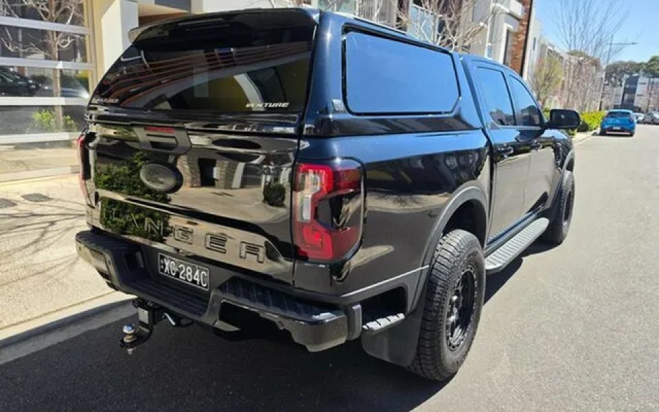 2023 Ford Ranger PY 2024.00MY XLT Pick-up Double Cab FullTime 4WD DR Black 10 Speed Sports Automatic