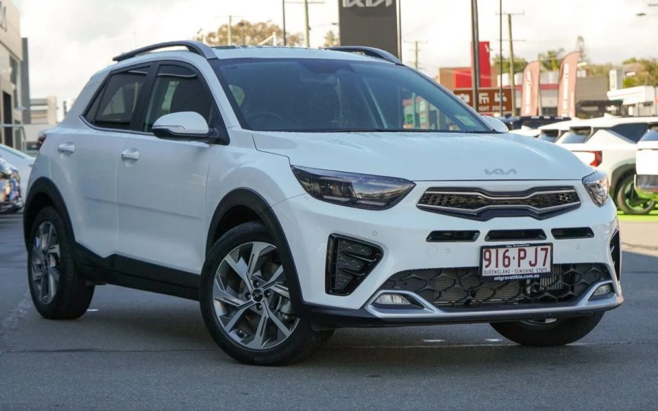 2025 Kia Stonic YB MY25 GT-Line DCT FWD Snow White Pearl 7 Speed Sports Automatic Dual Clutch Wagon