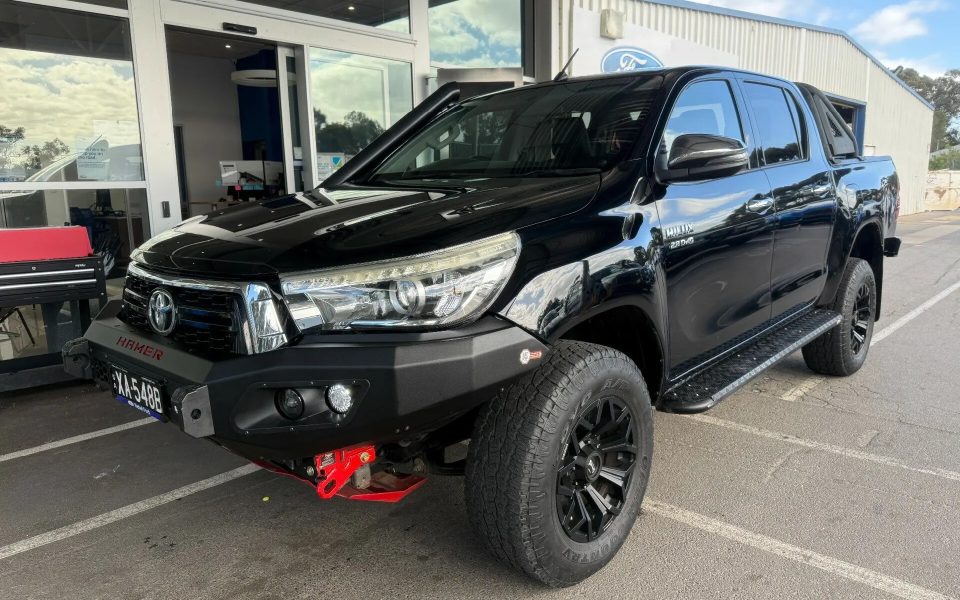 2018 Toyota Hilux GUN126R SR5 Double Cab Black 6 Speed Sports Automatic Utility