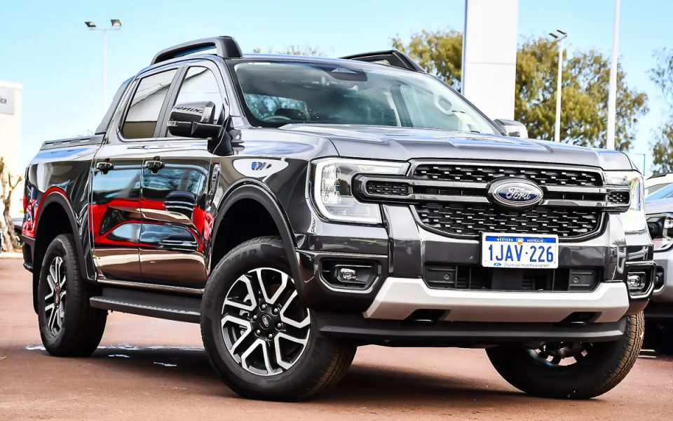 2025 Ford Ranger PY 2025.25MY Sport FullTime 4WD DR Meteor Grey 10 Speed Sports Automatic Dual Cab