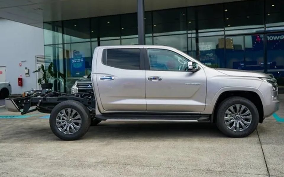 2025 Mitsubishi Triton MV MY25 GLS Double Cab 4x4 Blade Silver 6 Speed Sports Automatic Cab Chassis