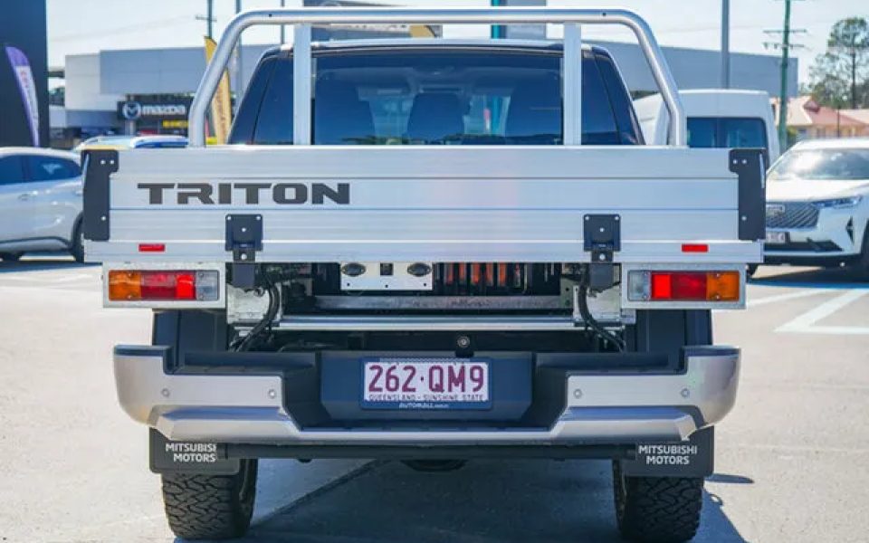 2025 Mitsubishi Triton MV MY25 GLS Double Cab 4x4 Black Mica 6 Speed Sports Automatic Cab Chassis