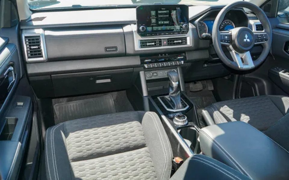 2025 Mitsubishi Triton MV MY25 GLS Double Cab 4x4 Black Mica 6 Speed Sports Automatic Cab Chassis