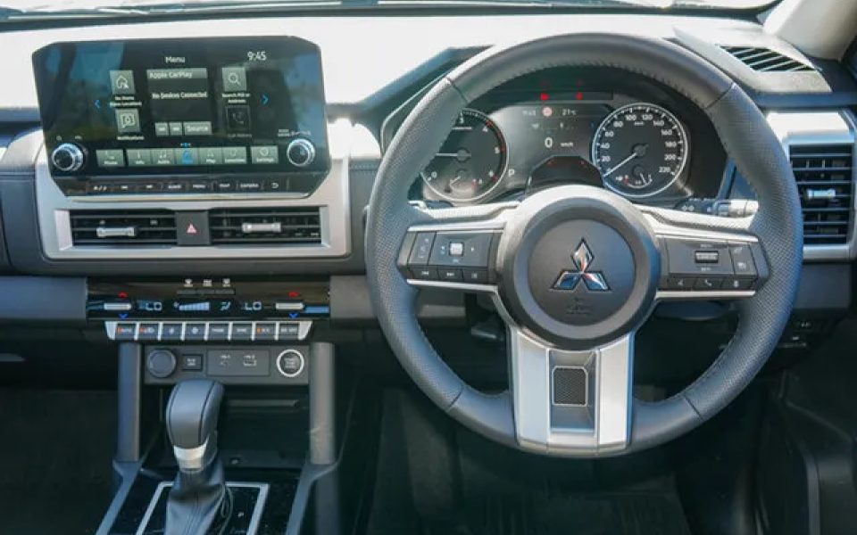2025 Mitsubishi Triton MV MY25 GLS Double Cab 4x4 Black Mica 6 Speed Sports Automatic Cab Chassis