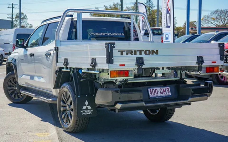 2025 Mitsubishi Triton MV MY25 GSR Double Cab 4x4 White Diamond 6 Speed Sports Automatic Cab Chassis