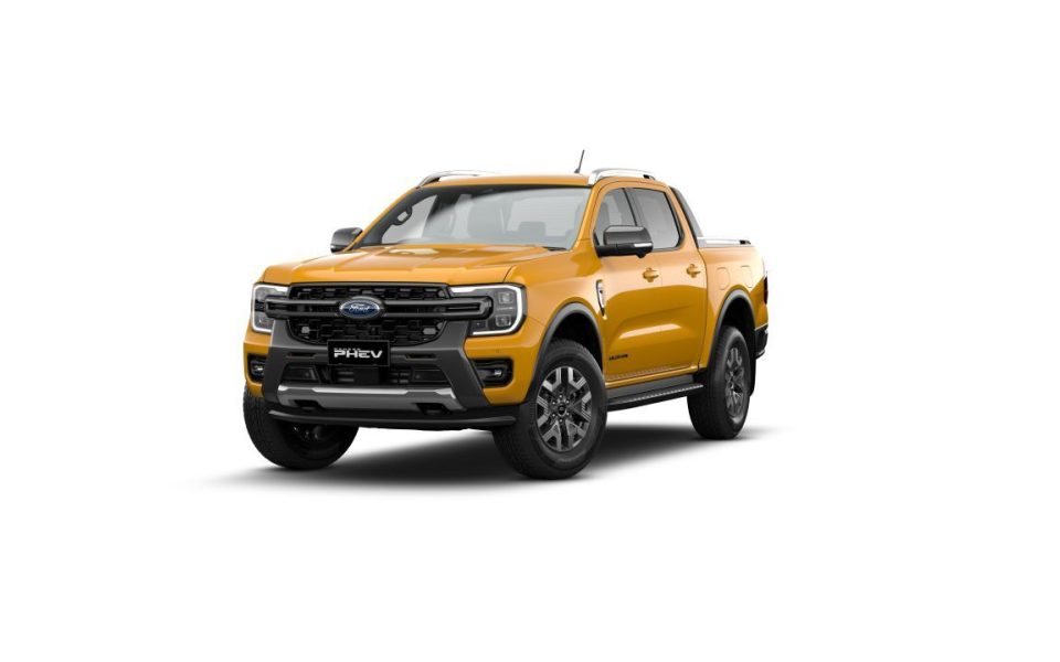 2025 Ford Ranger PY 2026.00MY PHEV Pick-up Double Cab MHT Wildtrak Cyber Orange 10 Speed Automatic
